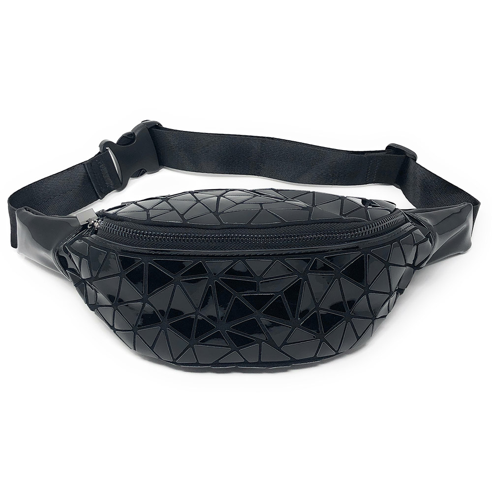 Bauchtasche mit Geometrischen Muster, Glänzend