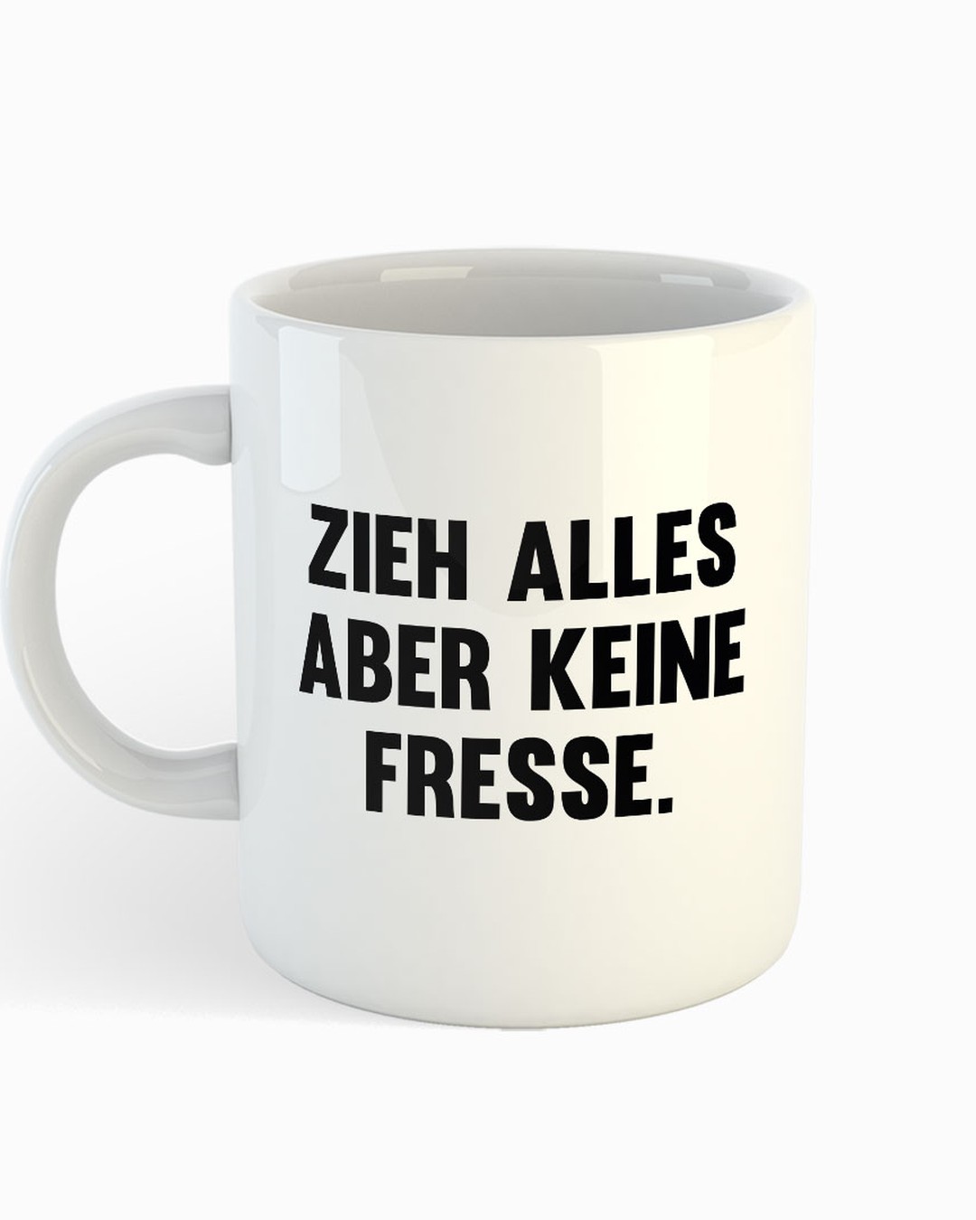 Keine Fresse - Weiße Tasse