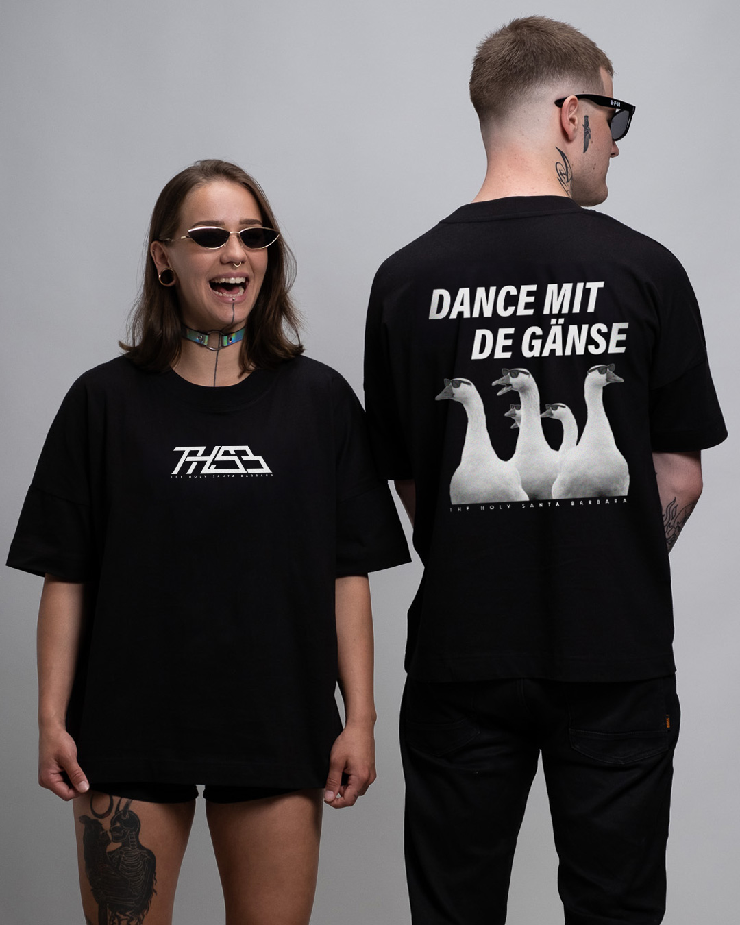 Dance Gänse - Premium Oversize T-Shirt Unisex - THSB