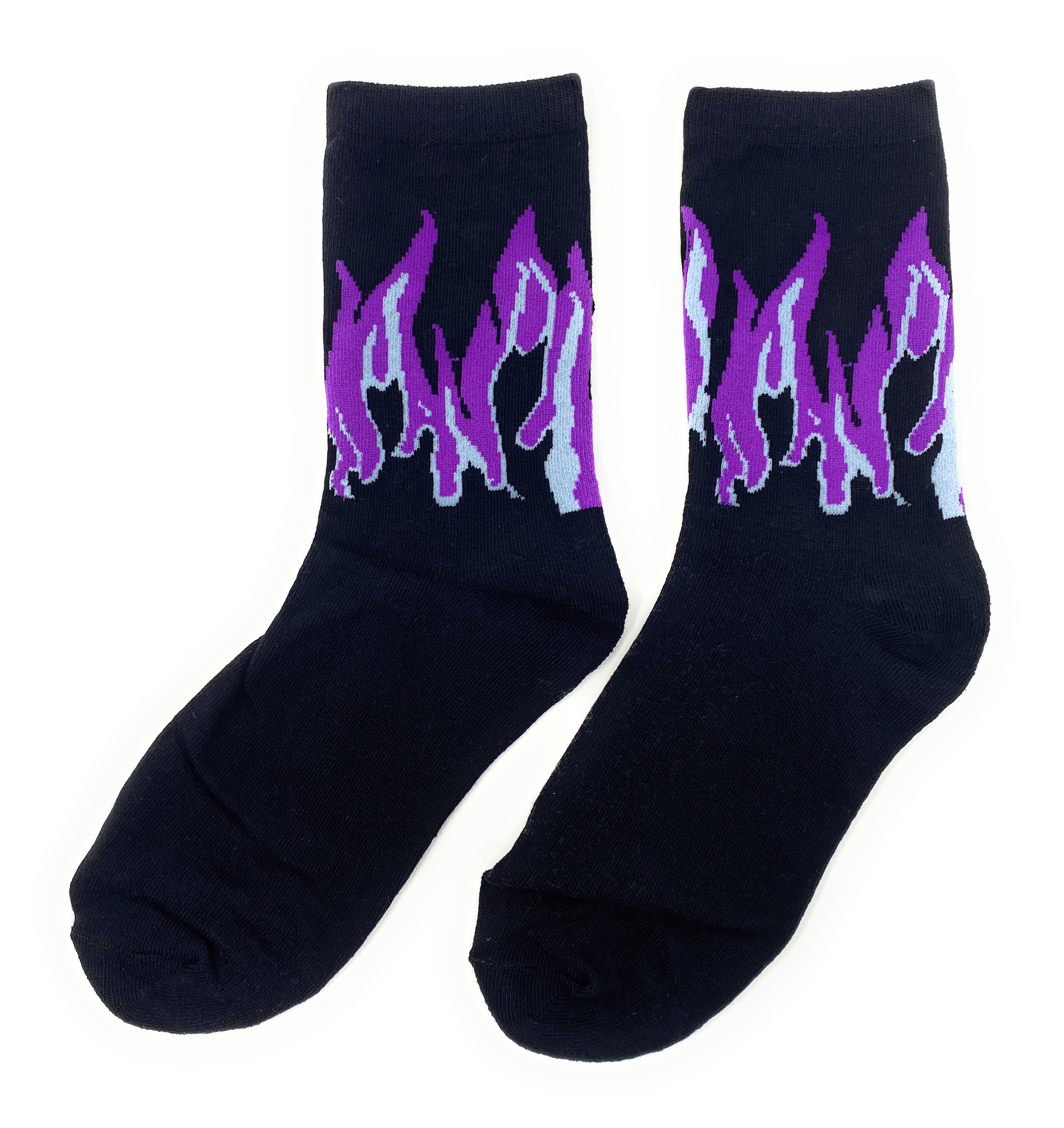 2 Paar Purple Fire Socken, Strümpfe