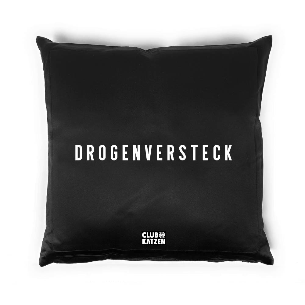 Drogenversteck - Kissen schwarz
