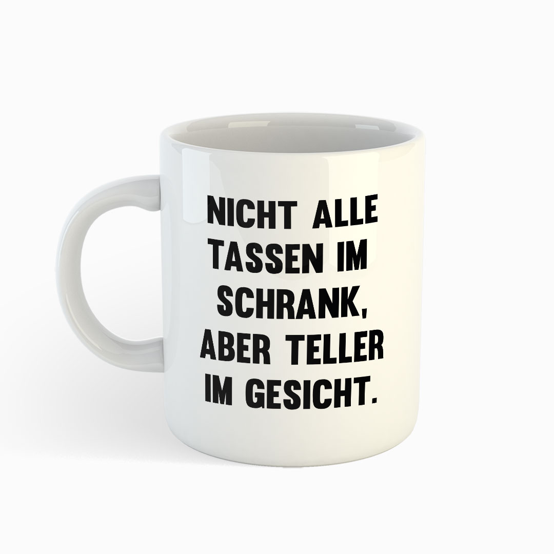 Tassen Teller - Weiße Tasse
