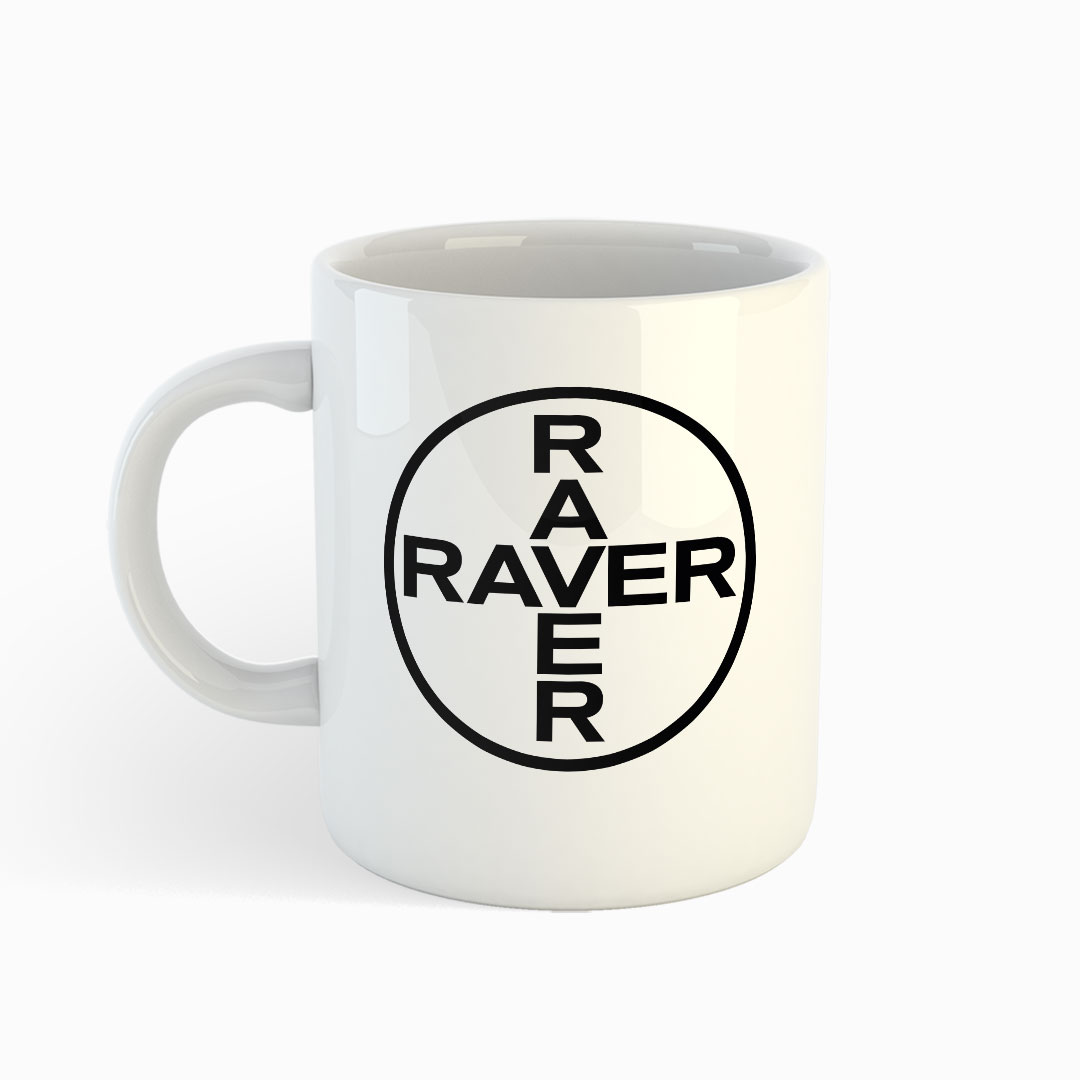 Raver - Weiße Tasse