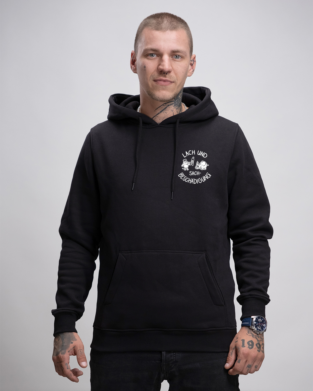 Lach & Sach - Heavy Hoodie - Junkie Tattoos