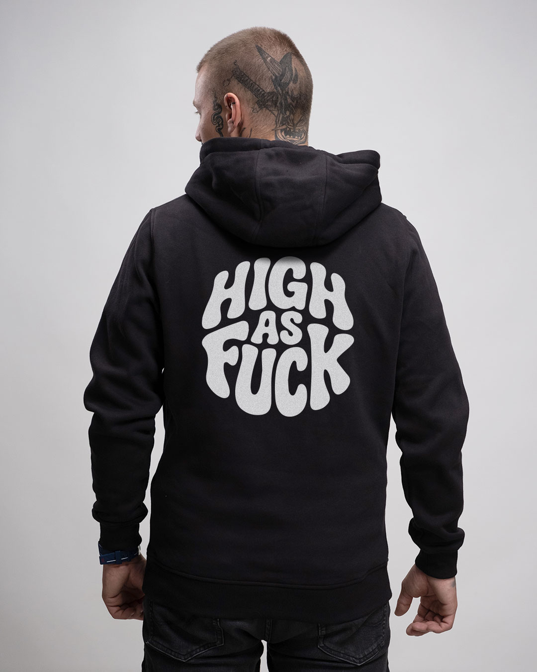 High as fuck - Unisex Basic Hoodie