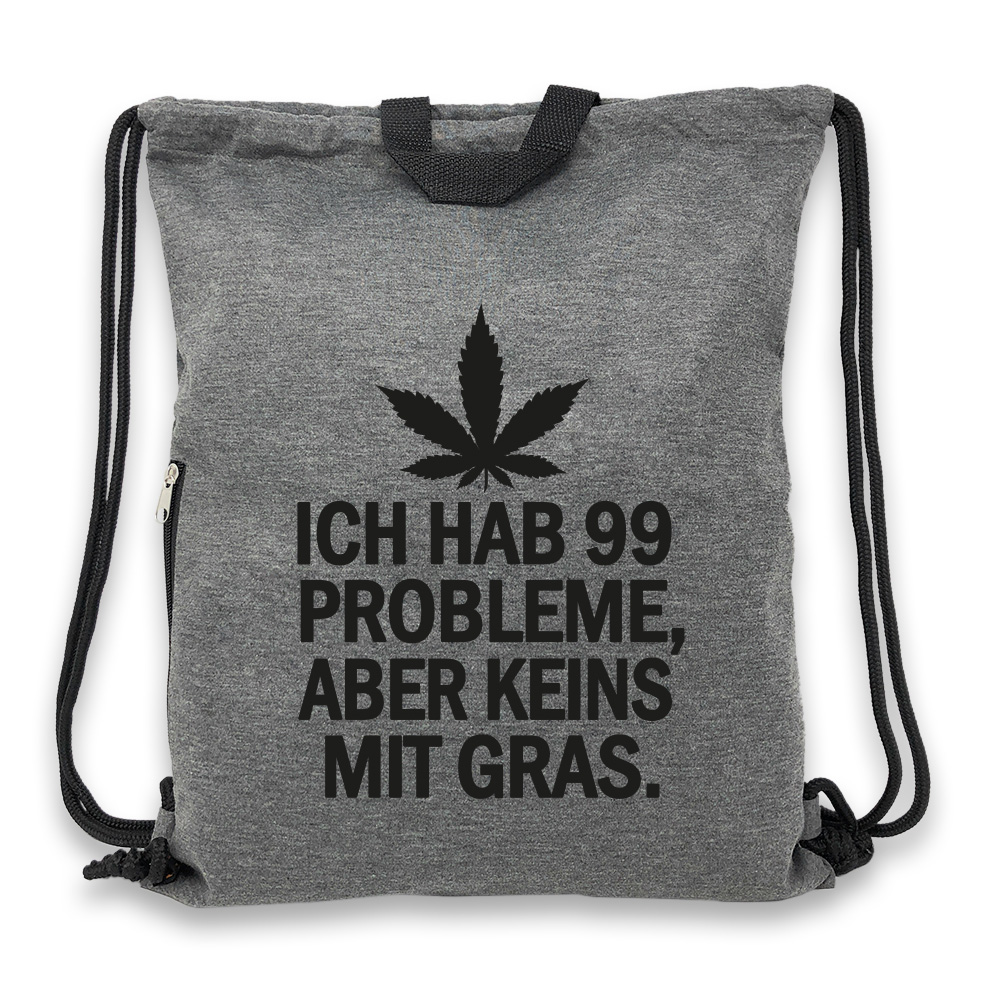 99 Probleme - Jersey Bag Anthrazit