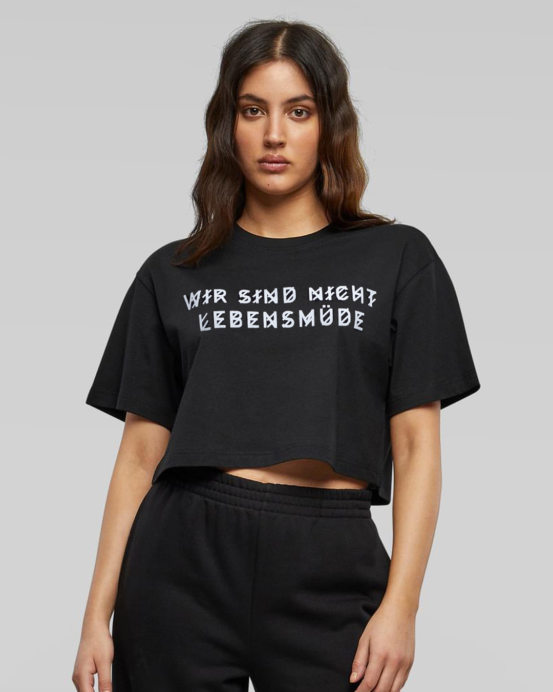Lebensmüde / Todeswach - Oversized Crop Top