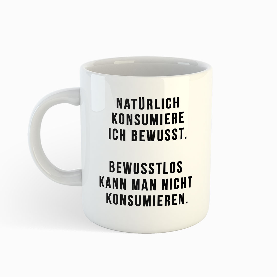 Bewusstlos - Weiße Tasse