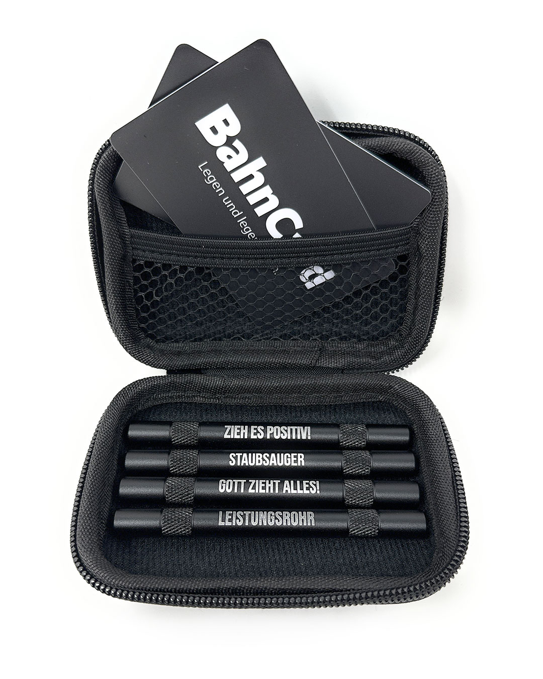 GeileTeile™ Ballerset- 4x GeileTeile™ Röhrchen + 2x Bahnkarten + Zip-Case
