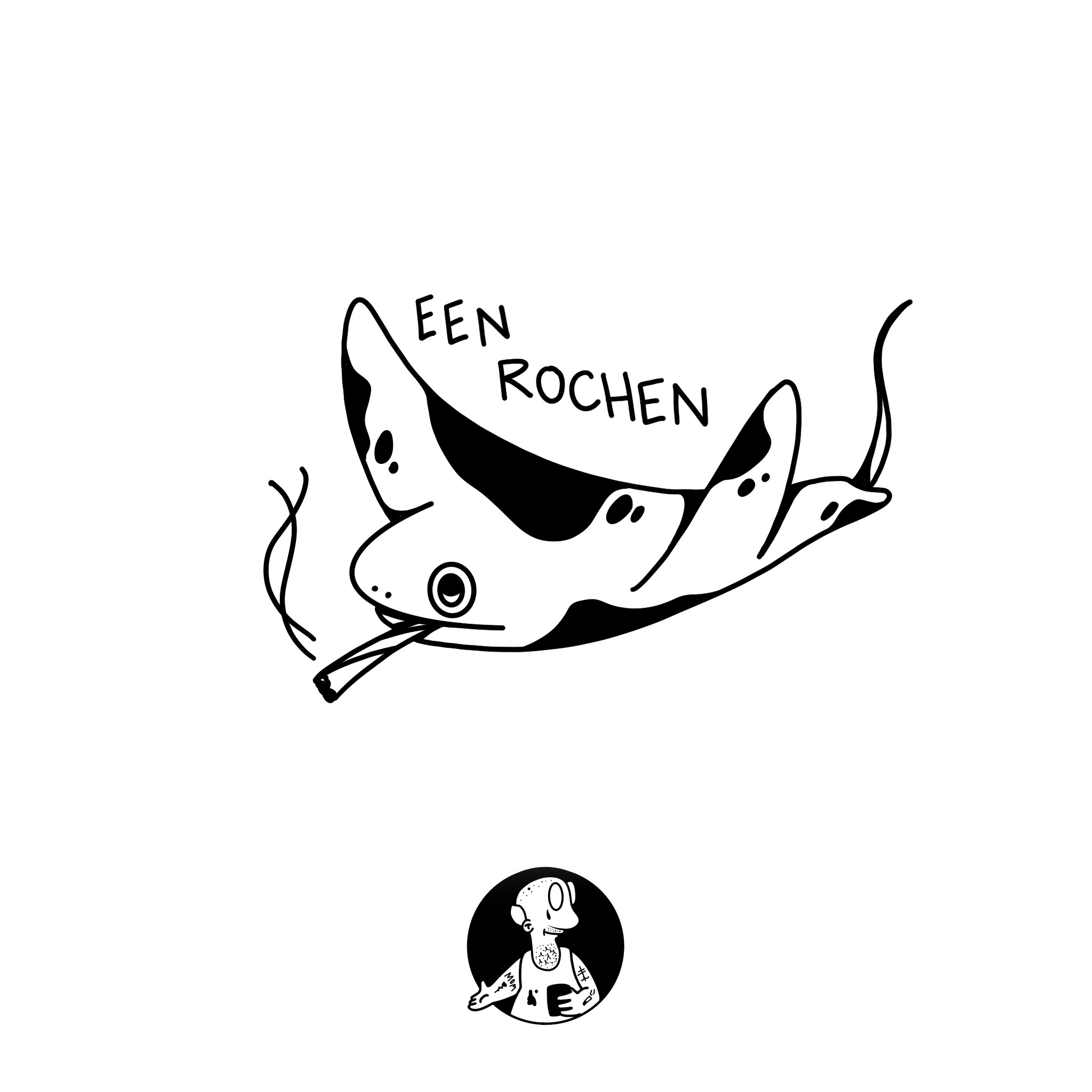 Een Rochen - Herren Ringspun Shirt - Junkie Tattoos