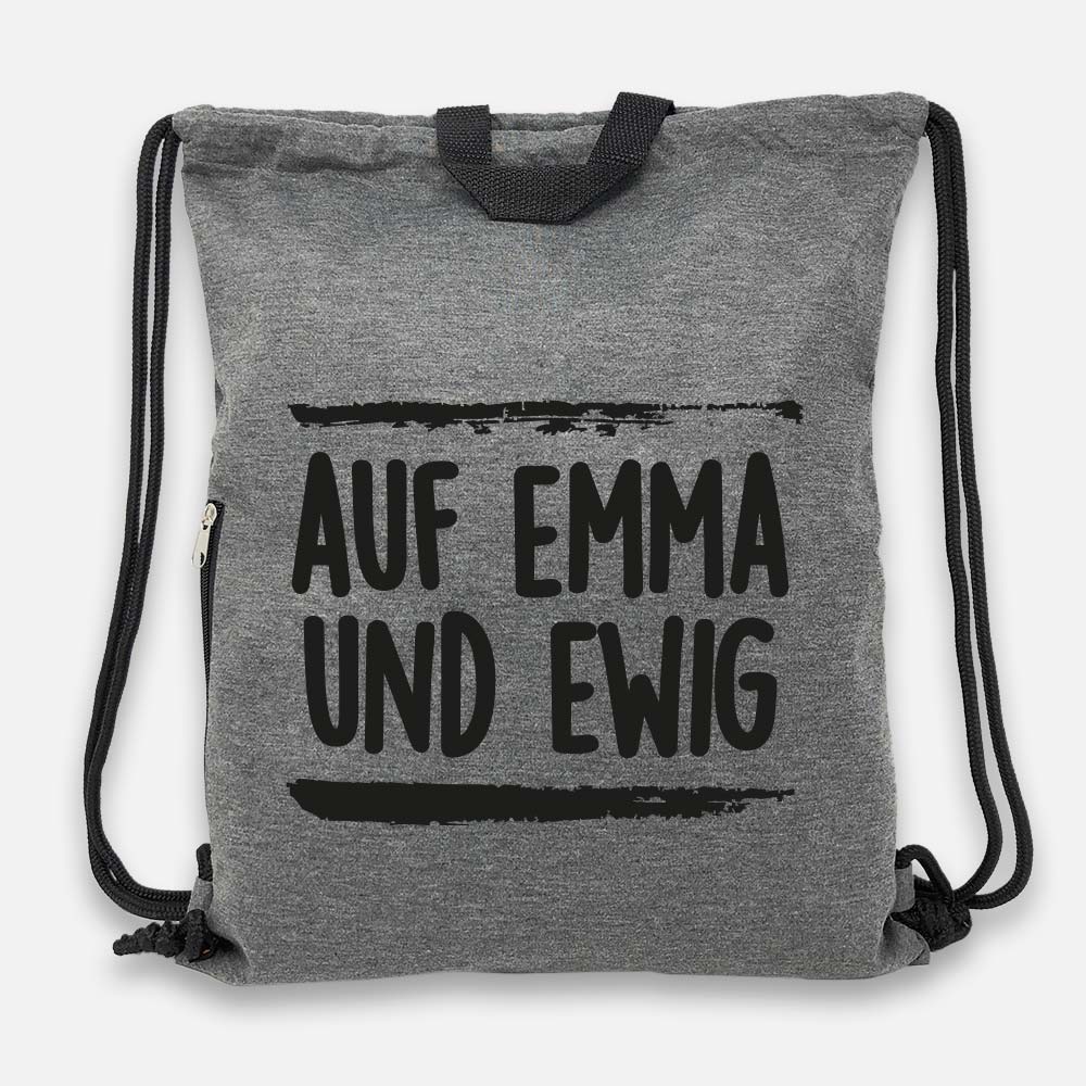Auf Emma und ewig - Jersey Bag Anthrazit