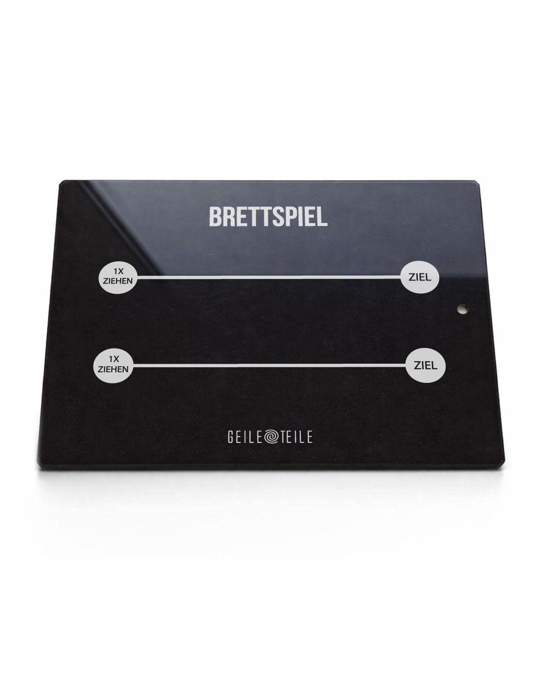 15x20cm Brettspiel - Echtglas Platte, Kratzfest