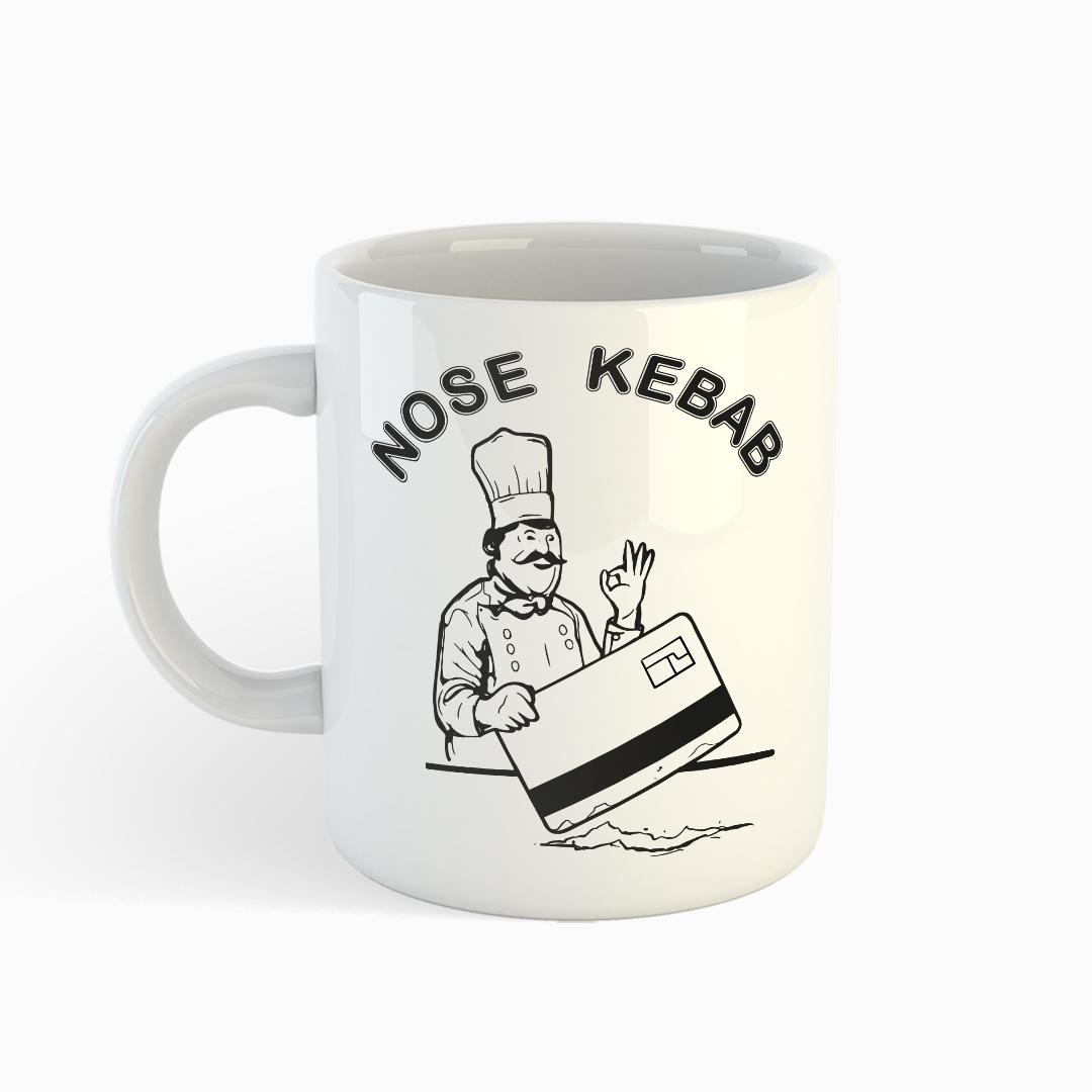 Nose Kebab - Tasse weiß - Junkie Tattoos