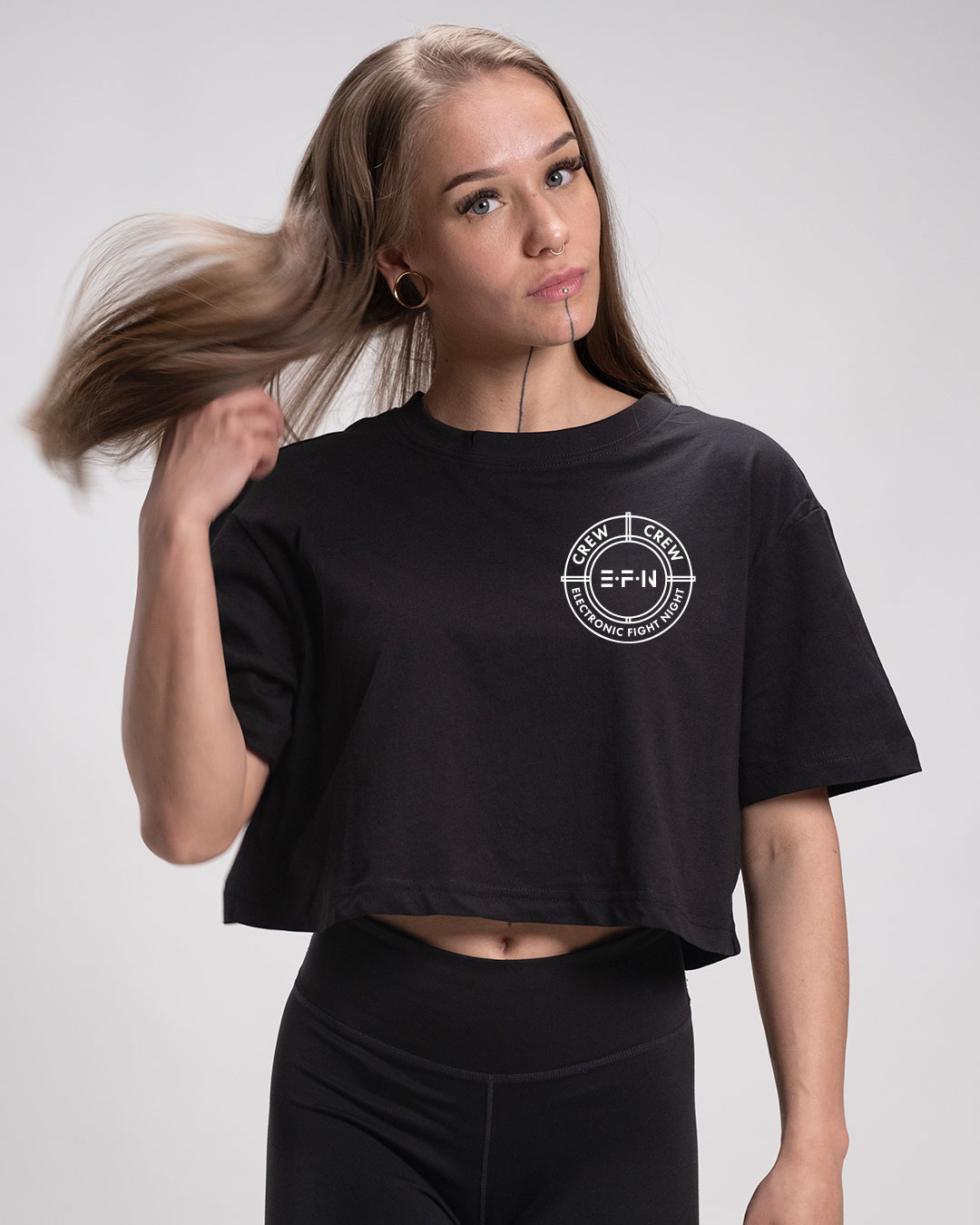 EFN CREW TYPE - Oversized Crop Top