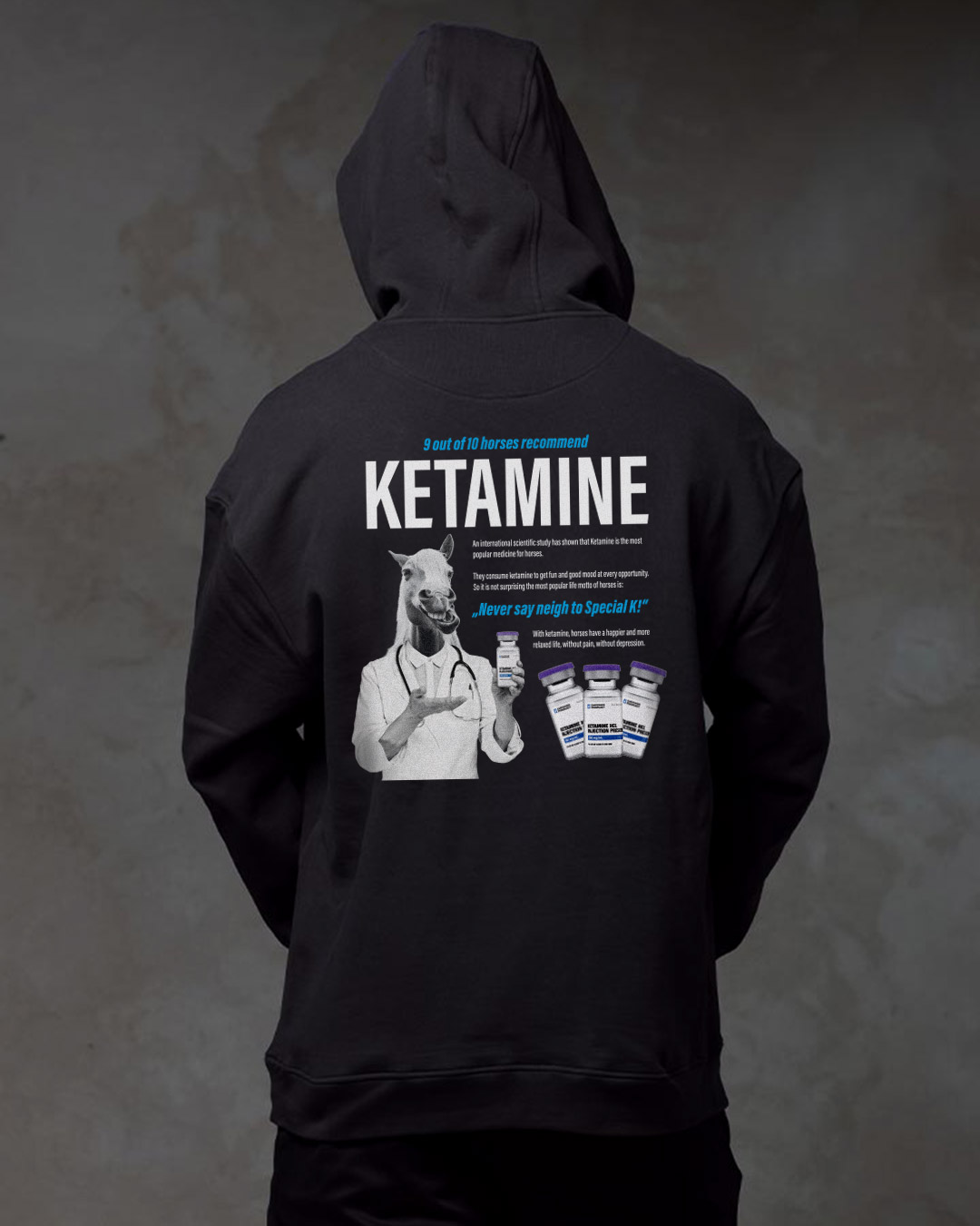 Ketamine Horse - Oversized Hoodie Boys