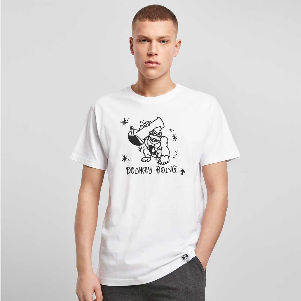 LIMITIERT Junkie Tattoos Donkey Bong Organic Shirt aus Bio-Baumwolle