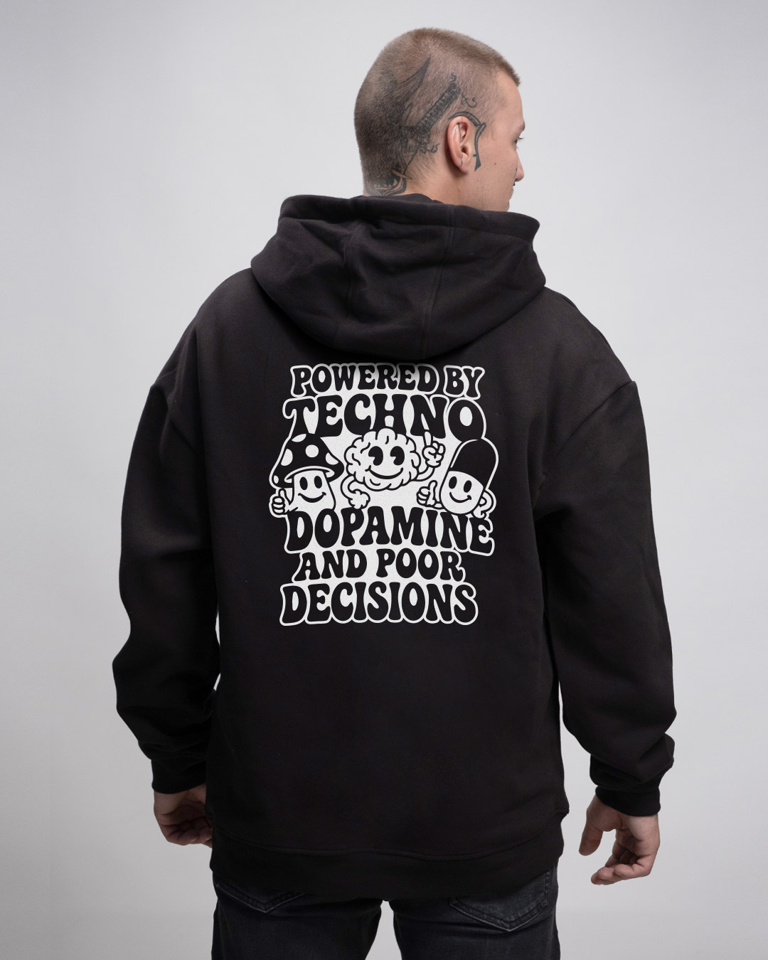 Powered by Techno -  UNISEX Oversized Hoodie