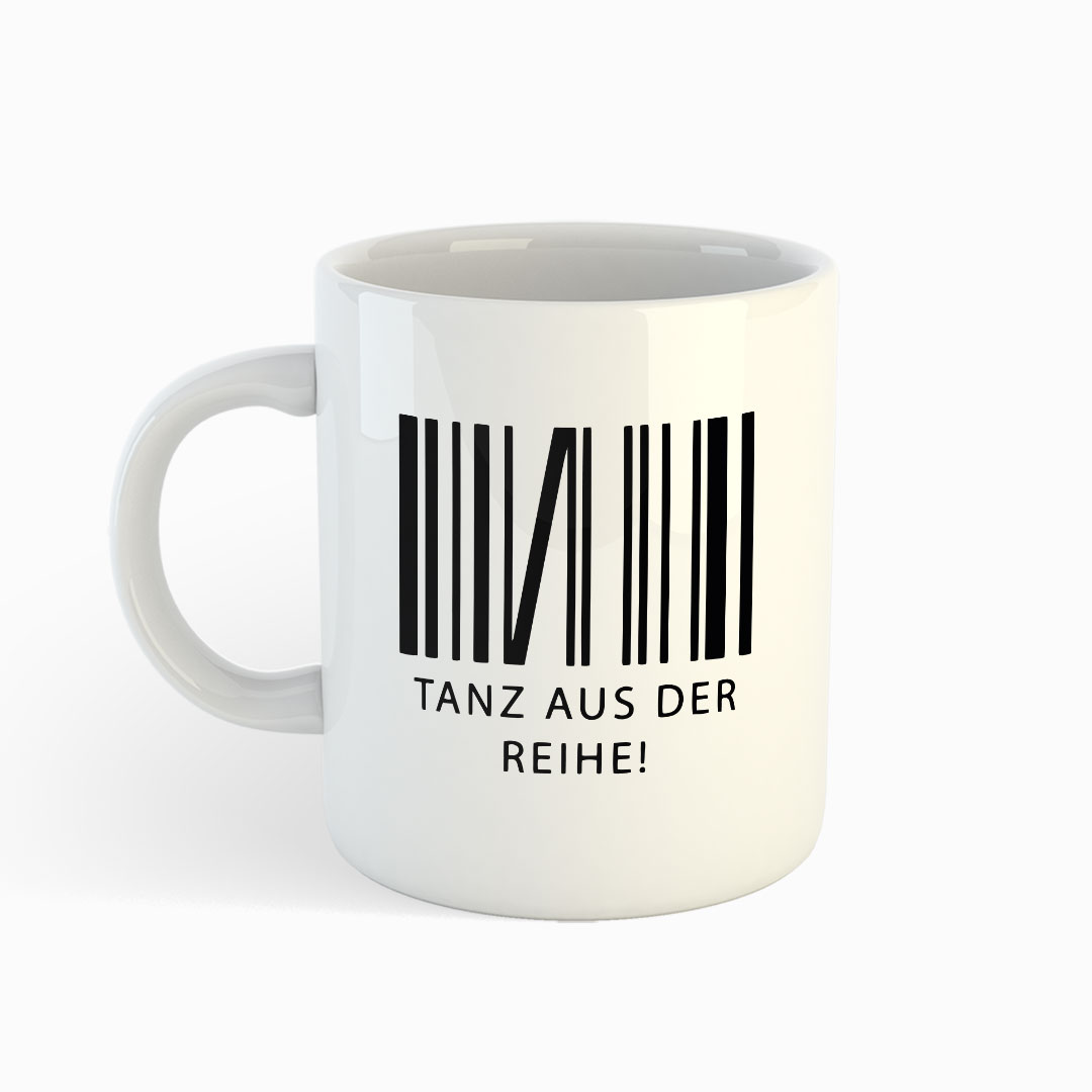 Tanz aus der Reihe - Weiße Tasse