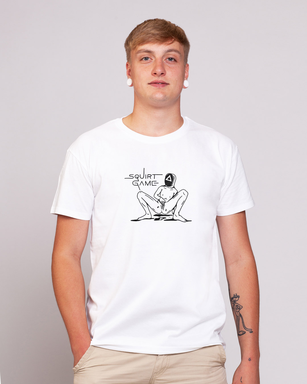 Squirt Game - Herren Ringspun Shirt - Junkie Tattoos