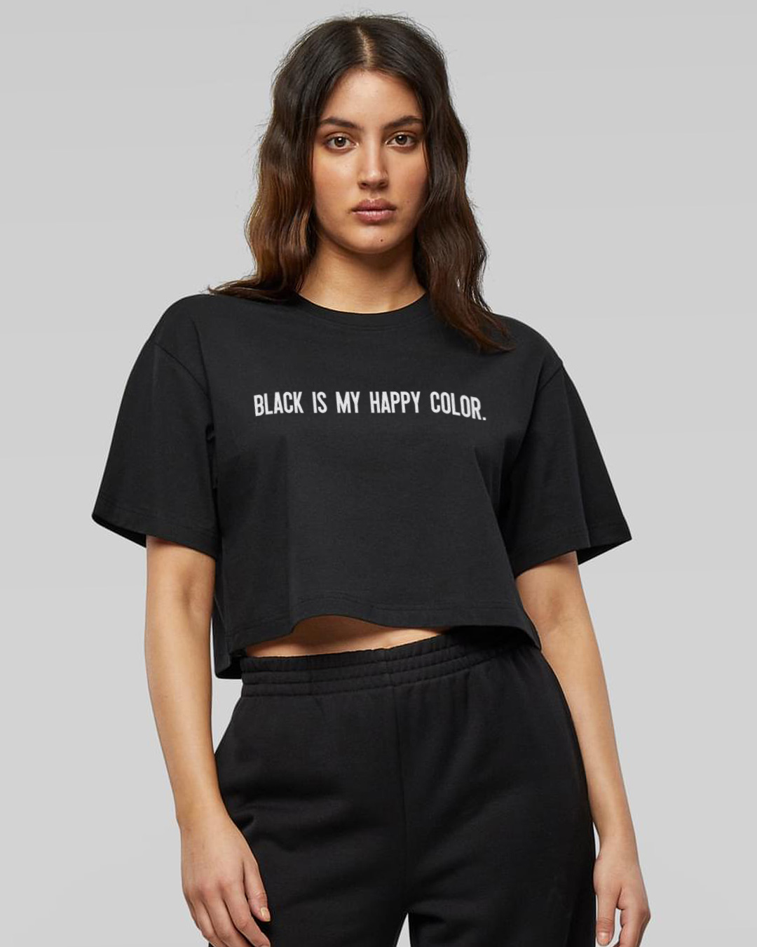 Happy Color - Oversized Crop Top