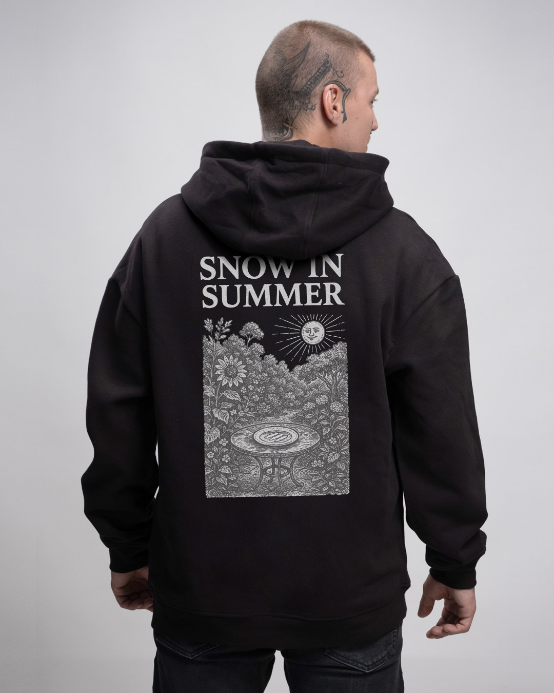 SNOW IN SUMMER -  UNISEX Oversized Hoodie