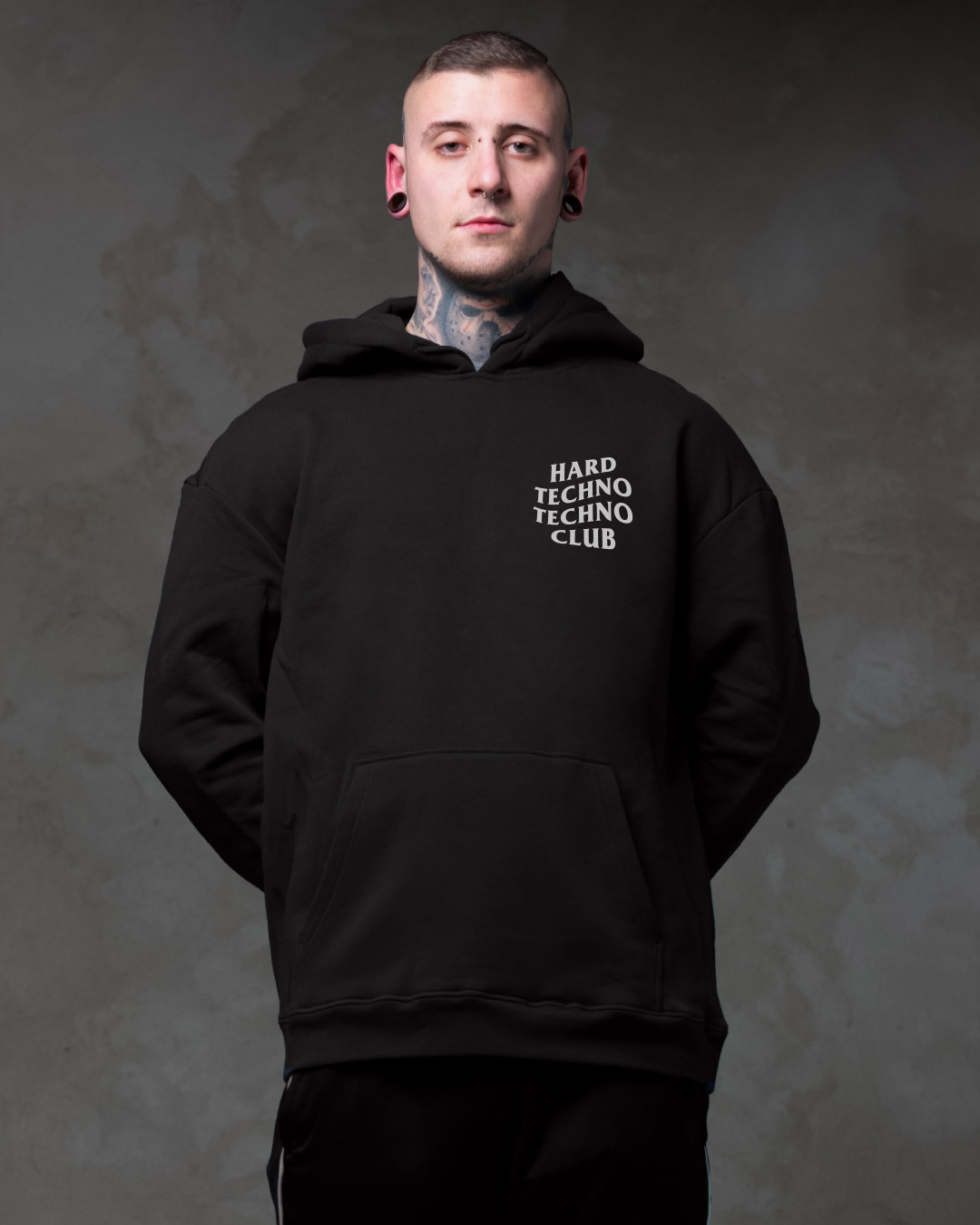 Hardtechno Club - Oversized Hoodie Boys - MRY