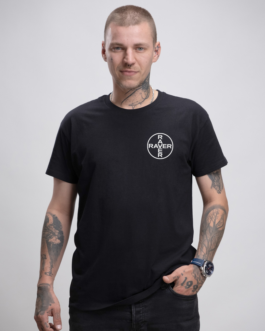 Raver - Herren Basic T-Shirt
