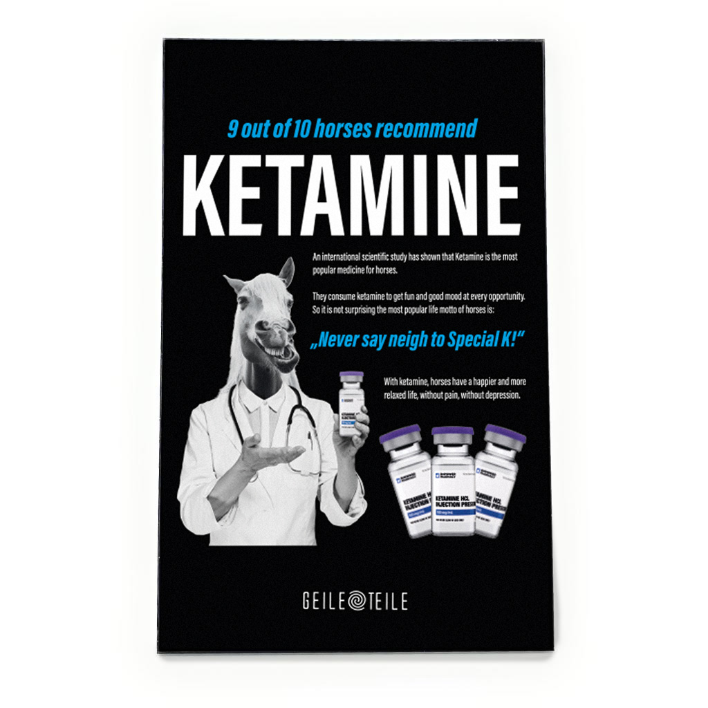 Ketamine Horse - Acrylplatte von GeileTeile™