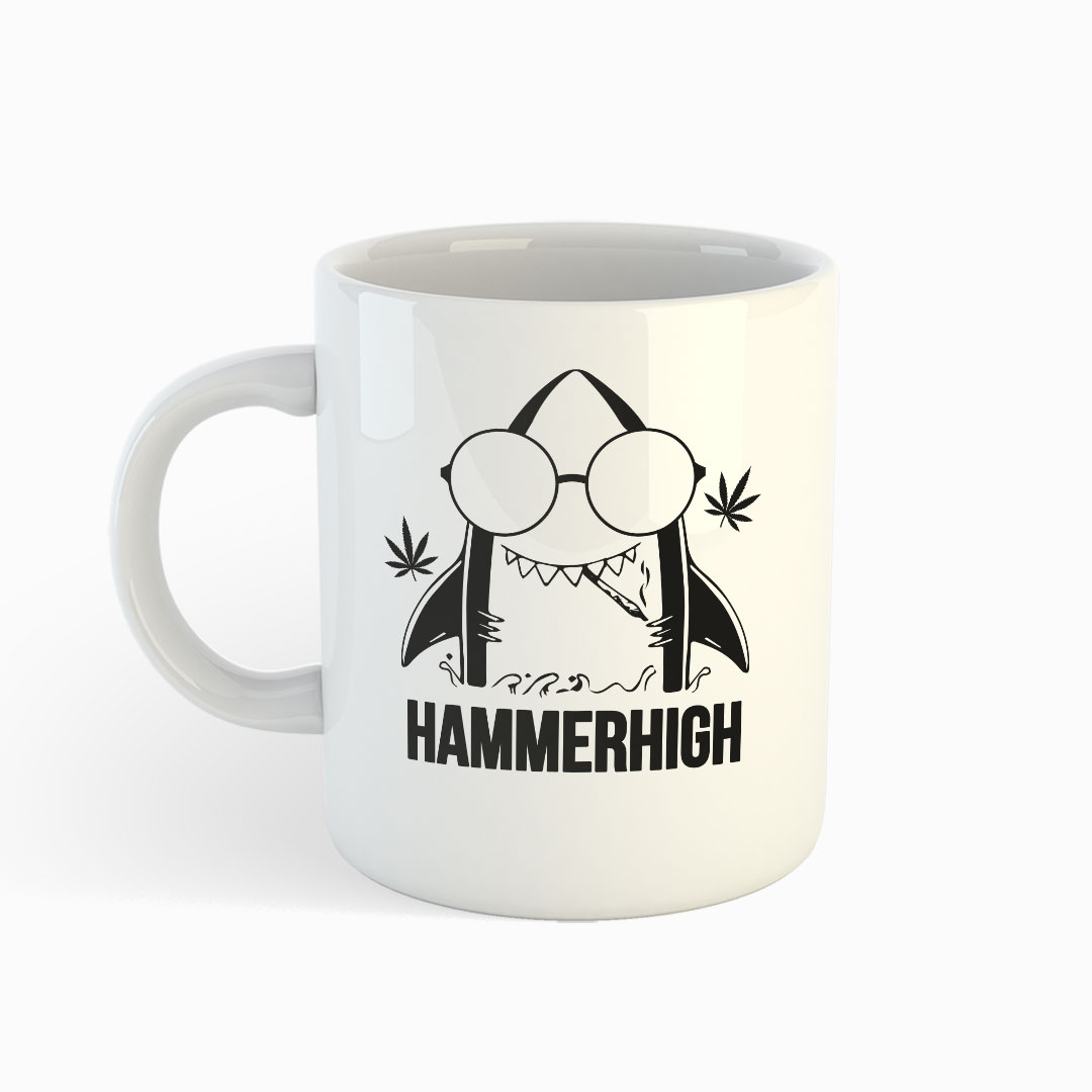 Hammerhigh - Weiße Tasse