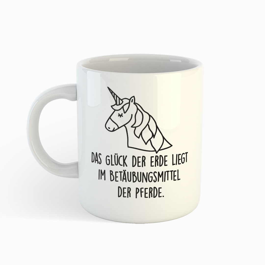 Das Glück der Erde - Weiße Tasse