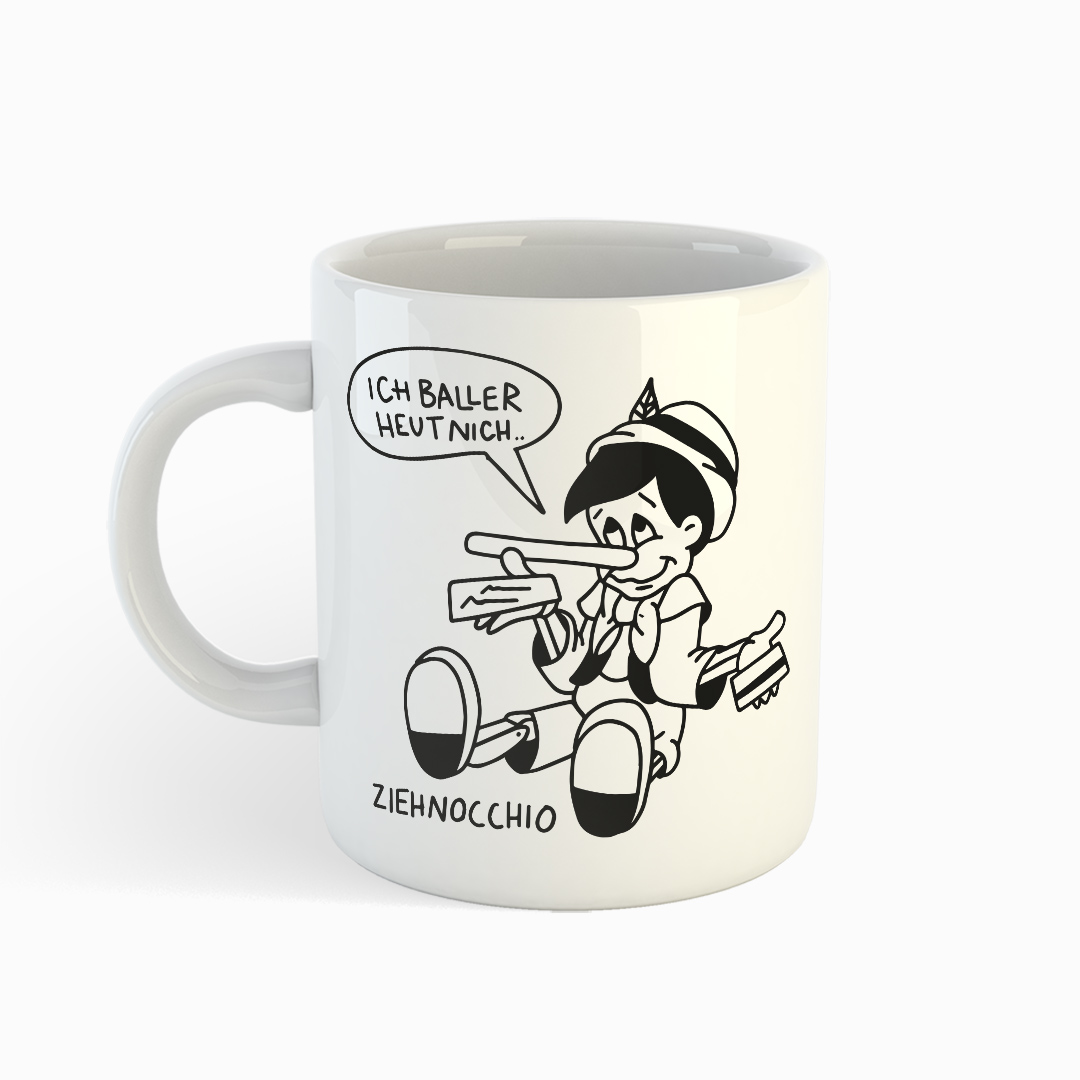 Ziehnocchio - Tasse weiß - Junkie Tattoos