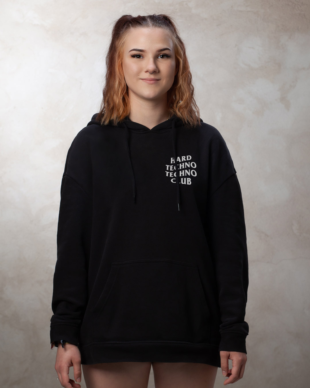 Hardtechno Club - Oversized Hoodie Girls - MRY