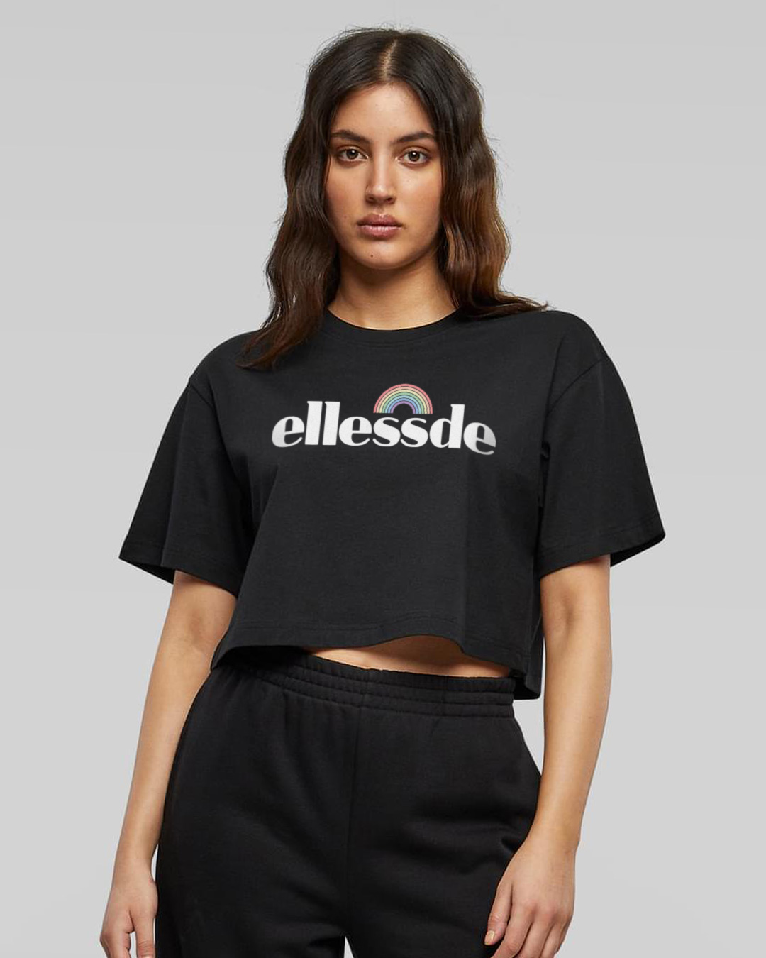 Ellessde - Oversized Crop Top