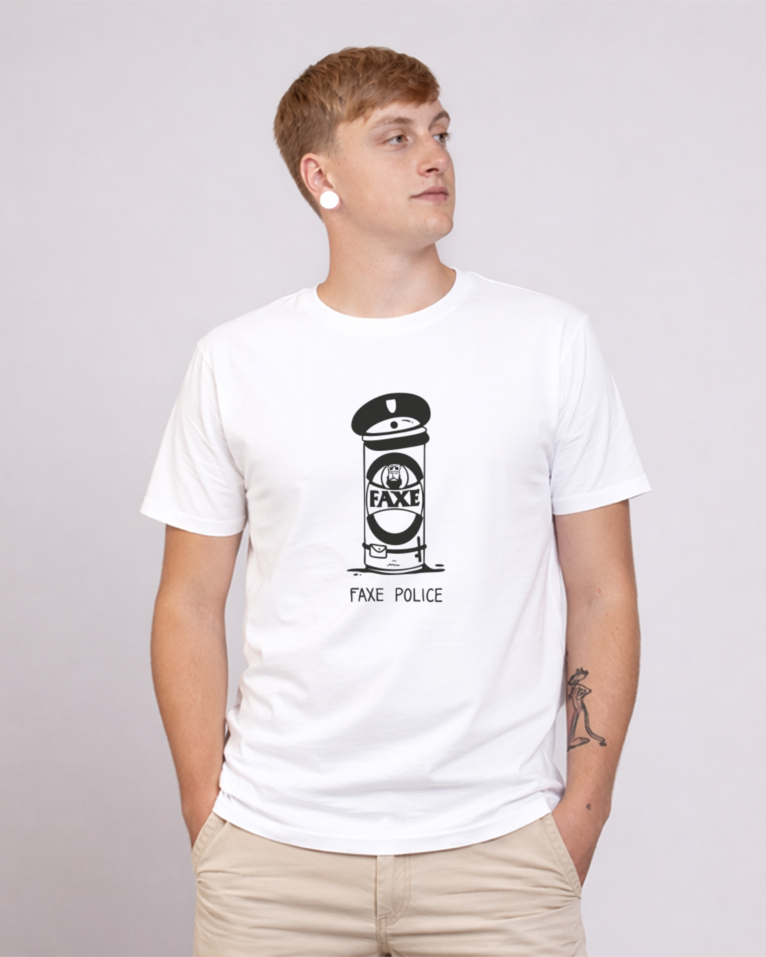 Faxe / Großer Print - Herren Ringspun Shirt - Junkie Tattoos
