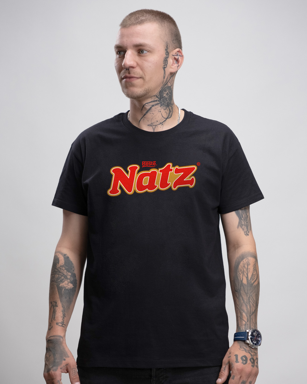 Beste Natz Herren Basic T-Shirt - Karl Linienfeld
